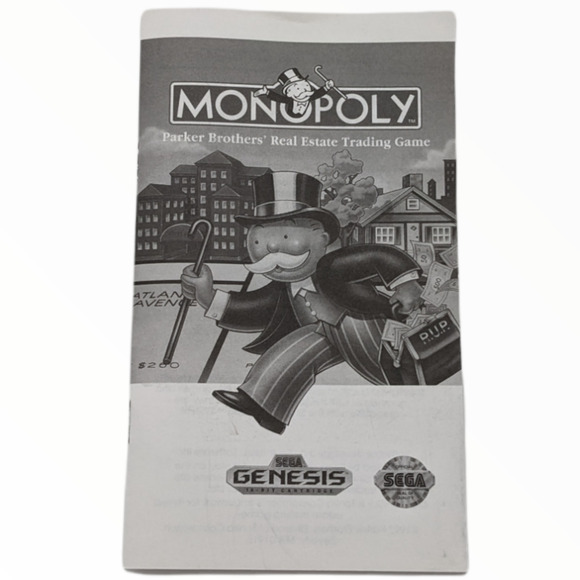 Monopoly (Sega Genesis) - Complete in Box (Parker Brothers, 1992) Tested Works - Picture 10 of 11